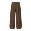 Striped Corduroy Patchwork Relaxed Fit Multi-Pocket Utility Cargo Pants