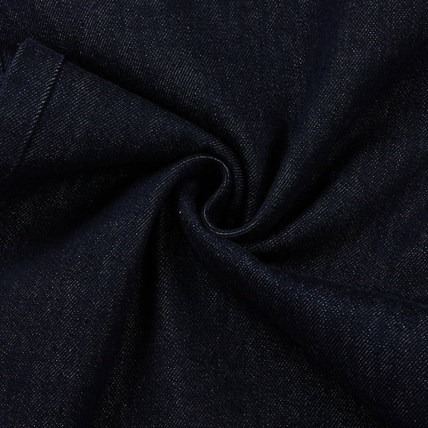 Vintage Loose Straight-Leg Denim Bermuda Shorts