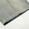Leopard Print Belt Vintage Wide Leg Distressed Denim