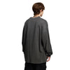 Retro Raw Edge Relaxed Fit Pure Cotton Long-Sleeve Tee 275gsm