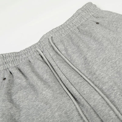 High Street Minimal Wide-Leg Drawstring Sweatpants