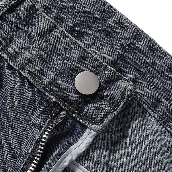 Vintage Whiskered Straight Leg Jeans