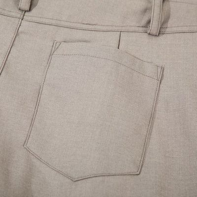 Vintage Curved Wide Leg Draped Trousers