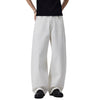 High Waist Structured Seam Relaxed Draped Wide Leg Pants