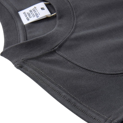 Panelled Back Seam Sleeveless T-Shirt