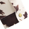 Cow Printed Relaxed Denim Jacket