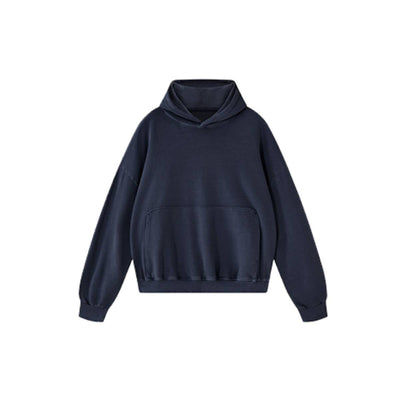 Retro Loose Washed Unique Pockets Hoodie