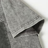 Two Tone Vintage Wash Contrast Panels Polo Shirt