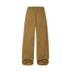 Washed Solid Baggy Wide Leg Workwear Pants