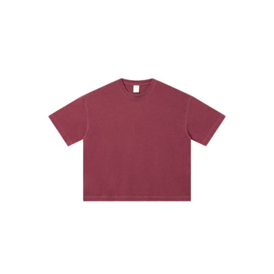 Distressed Fade Drop Shoulder Oversized Cotton T-Shirt
