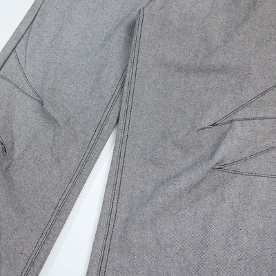 Vintage-Inspired High-End Button Wide-Leg Denim Pants