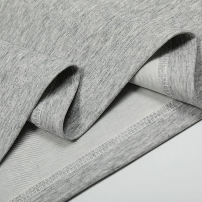 American Streetwear Deconstructed Zip Slim Solid Tee