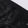 Black Rhinestone Star Appliqué Denim Jeans