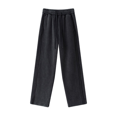Straight Leg Fleece Deconstructed Sweatpants