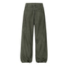 Striped Corduroy Patchwork Relaxed Fit Multi-Pocket Utility Cargo Pants