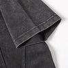 Vintage Washed Short Sleeve Textured Panel Design Tee