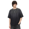Oversized Heavy Washed Destroyed Cotton Tee