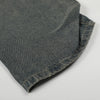 Studded Cross Detail Vintage Washed Wide Leg Denim
