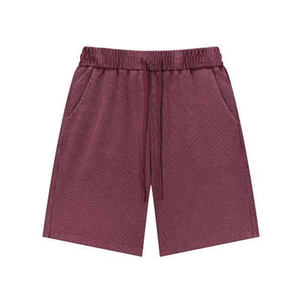 340G Waffle Knit Relaxed Fit Shorts