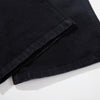 Black Wide Leg Jeans Snake Print Faded Detailing