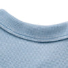 Vintage Snow Washed Waffle Knit V-Neck Polo Tee