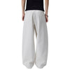 High Waist Structured Seam Relaxed Draped Wide Leg Pants