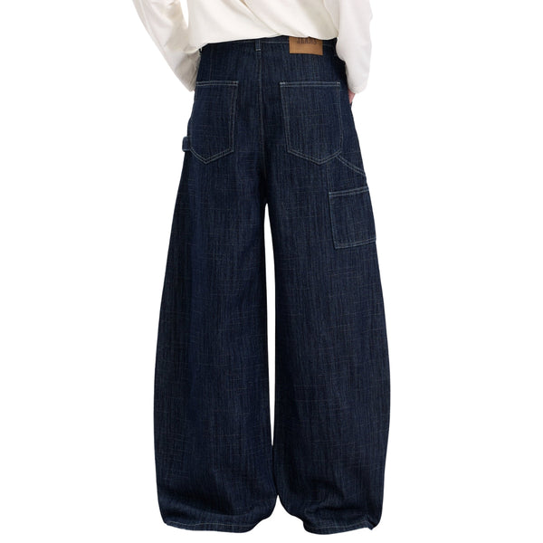 Vintage Slub Carpenter Baggy Denim Pants