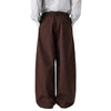 Relaxed Pleated Wide Leg Trousers