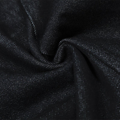 Men's Original Denim Loose Wide-Leg Straight Pants with Contrast Stitching
