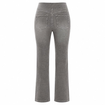 Vintage Washed High Waist Straight Leg Jeans