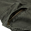 Men's Distressed Washed Denim Cargo Pants Punk Street Loose Zipper