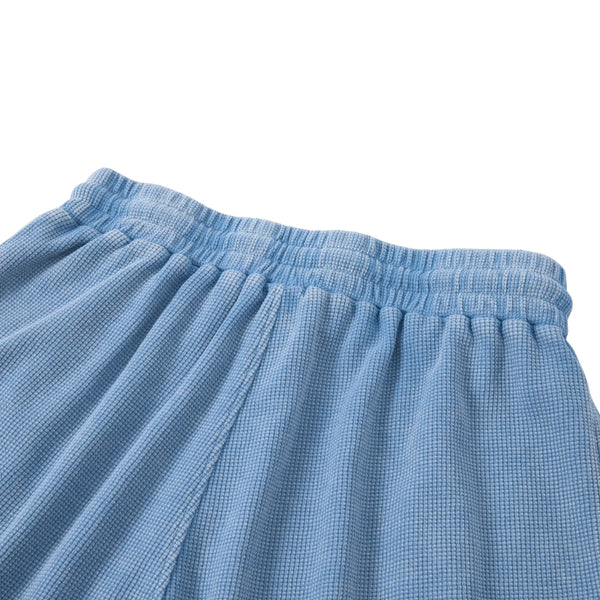 Men’s Vintage Wash Loose Fit Snowflake Waffle Shorts
