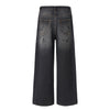 Paint Splatter Vintage Washed Straight Leg Jeans