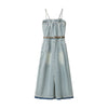 Vintage Washed Strappy Denim Mididress