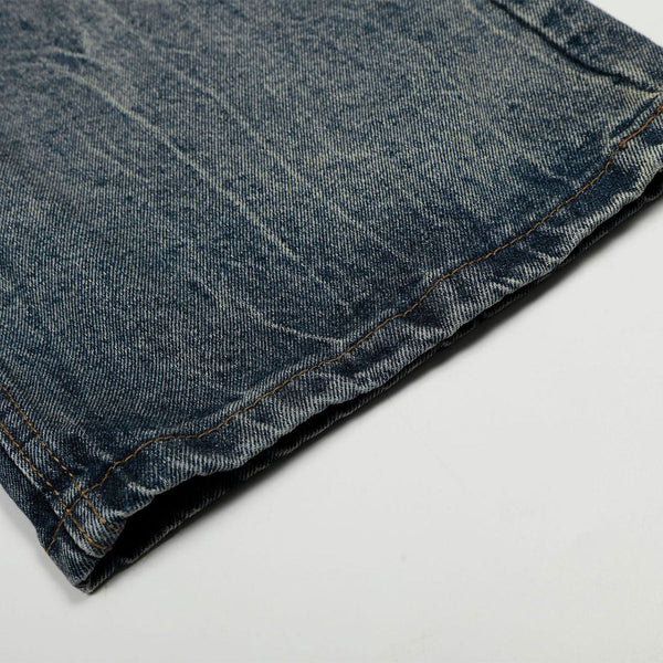 Distressed High Waist Wide Leg Jeans