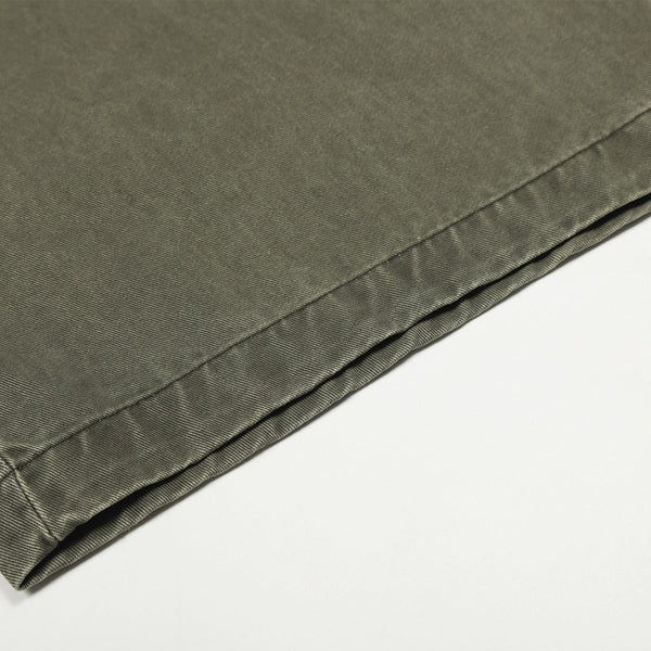 Olive Wide Leg Pants Star Cross Embroidery Details