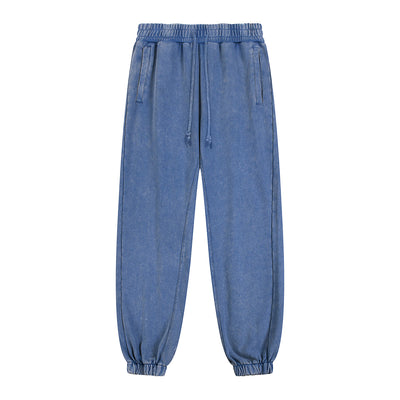Acid Washed Cotton Baggy Joggers