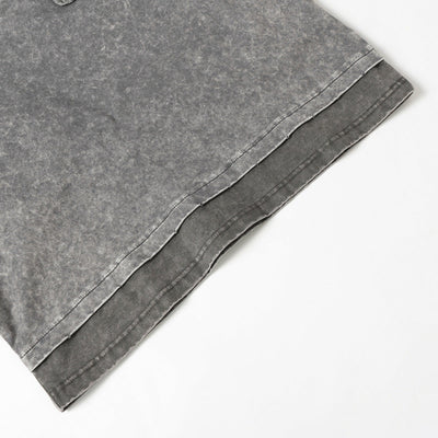 Vintage Washed Patchwork Short Sleeve Chest Pocket Tee