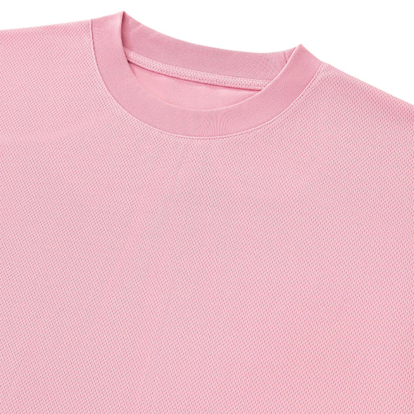 Boxy Retro Mesh Tech Knit Athletic Tee