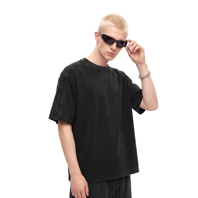 Heavyweight Vintage Fade Raw Edge Boxy Tee