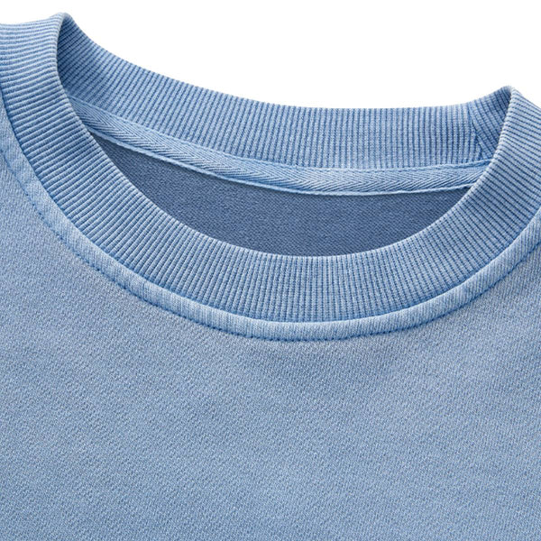 Vintage Washed Terry Crewneck Streetwear Sweatshirt