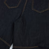 Premium Raw Denim Panel Stitch Wide-Leg Jeans