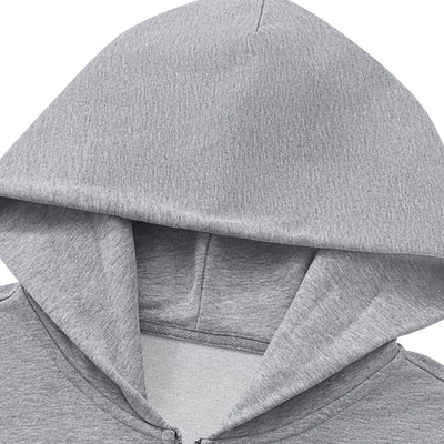Vintage Boxy Full Zip Hooded Sweatshirt