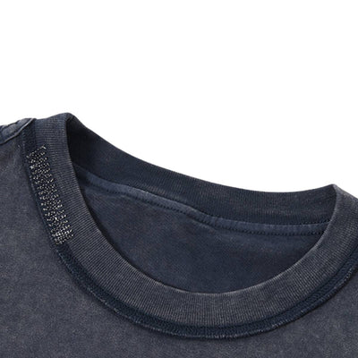 Heavyweight Vintage Fade Split Hem T-Shirt 8.1oz