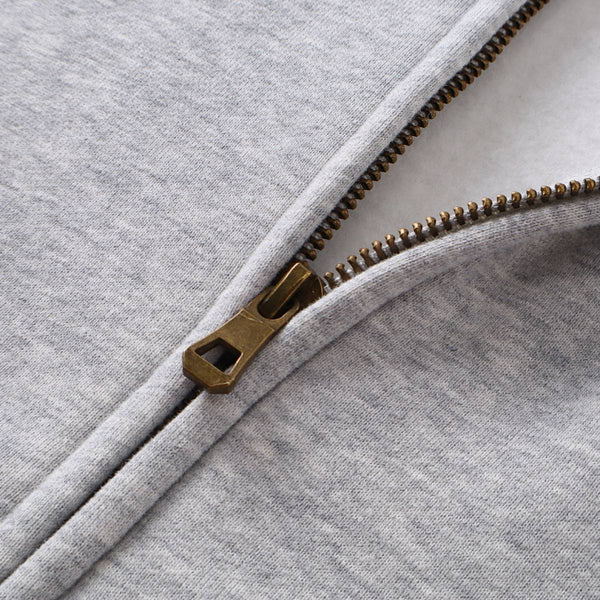Dual Zipper Fleece Hooded Streetwear Hoodie