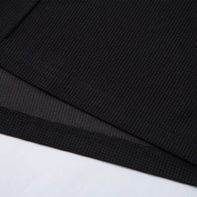 Vintage Waffle Knit Deconstructed Slim Crew Tee