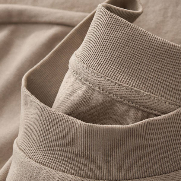 Mock Neck Oversized Vintage Tee