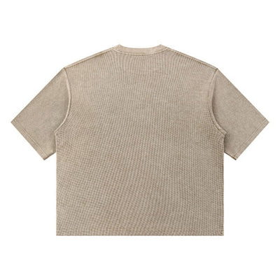 Snowflake Garment Dyed Waffle Knit Tee