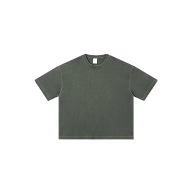 Distressed Fade Drop Shoulder Oversized Cotton T-Shirt