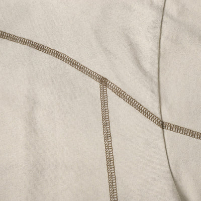Button Shoulder Detail Vintage Washed Short Sleeve Tee